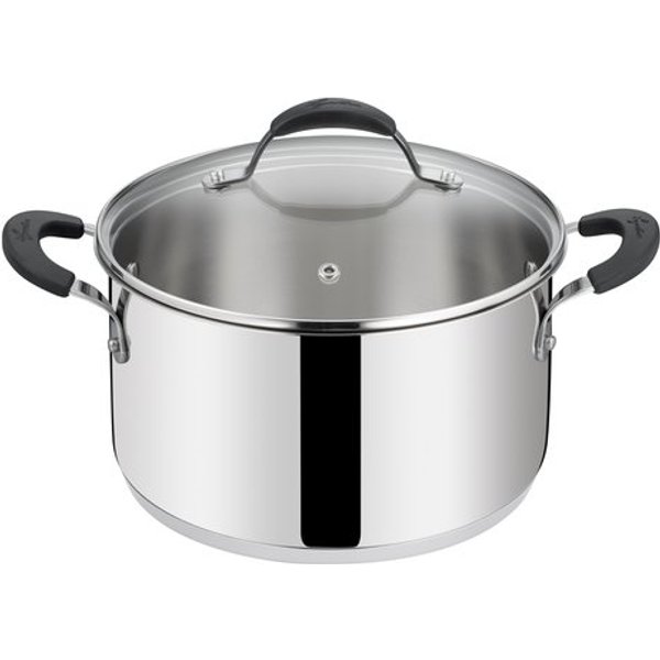 Casseruola Lagostina 012896031626 Tempra Fonda Con Coperchio Acciaio L-image