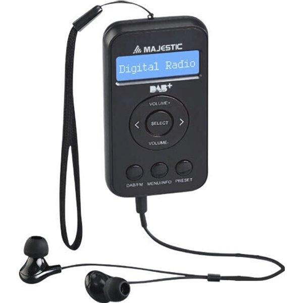 Radio DAB Portatile Majestic RT 196 DAB Colore Nero Con Uscita Cuffie-image