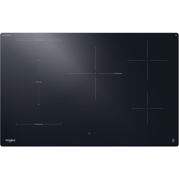 Whirlpool WTX8017DCF2 Piano Cottura Nero Da Incasso 80 Cm Piano Cottura A Induzione 5 Fornello(I)-image