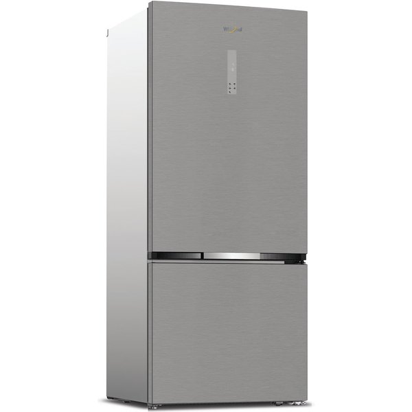 Whirlpool WHK2 6554 X6E Frigorifero Combinato A Libera Installazione, Dual No Frost, 78Cm, Classe C, Pearl Inox, 35Dba, H188Cm-image