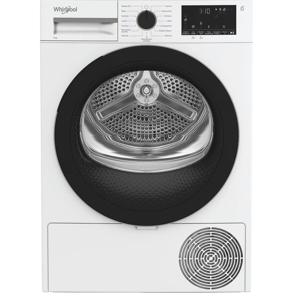 Whirlpool C WD 83M WBS It, Capacità 8Kg, Classe D, Colore White, Display Digitale Xl, Slim-image