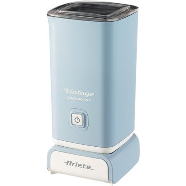 Ariete 2878 Cappuccinatore Vintage - Montalatte A Caldo E A Freddo - Cappuccino, Cioccolata, Infusi Liofilizzati - 500 Watt - Celeste-image