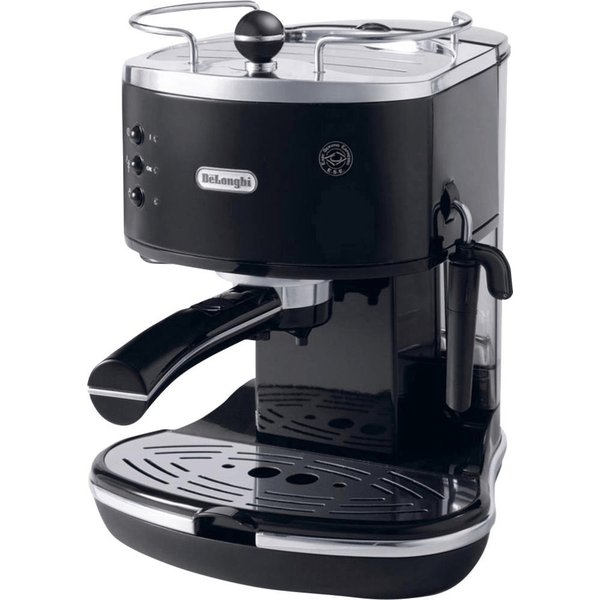 De’Longhi Icona ECO311.BK Macchina Da Caffè Manuale Espresso E Cappuccino, Compatibile Con Polvere O Cialde E.S.E., Spegnimento Automatico, Serbatoio Estraibile Da 1.4L, Potenza 1100W, Nero-image