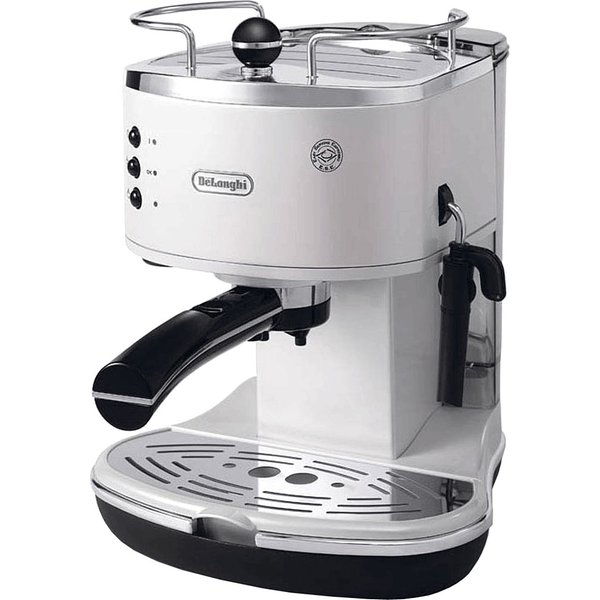 De’Longhi Icona ECO311.W Macchina Da Caffè Manuale Espresso E Cappuccino, Compatibile Con Polvere O Cialde E.S.E., Spegnimento Automatico, Serbatoio Estraibile Da 1.4L, Potenza 1100W, Bianco-image