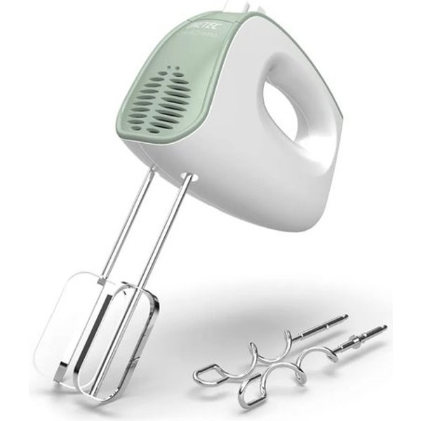 Imetec Sbattitore Elettrico Crea&Crema, Fruste Extralunghe, Ganci Acciaio Inox, 5 Velocità, Funzione Turbo, 500 W-image
