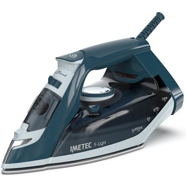 Imetec F-Light Ferro Da Stiro A Vapore, Leggero, Piastra Superscorrevole Con Rivestimento Glide Ceramic, Colpo Vapore 150G, Doppia Protezione Anticalcare, 2200 W-image