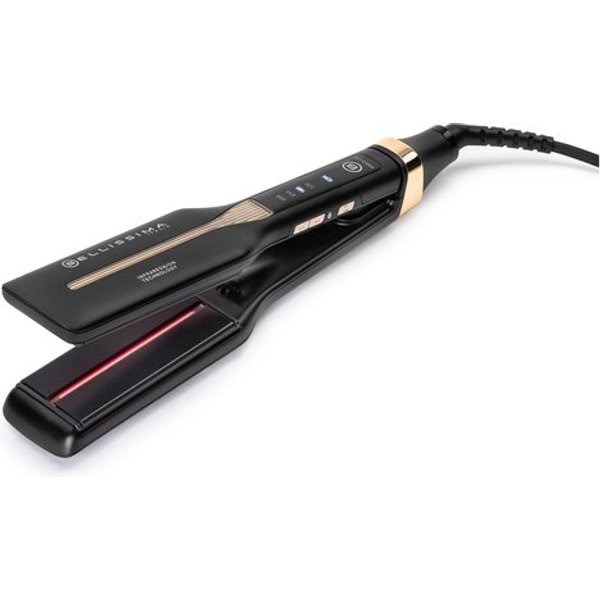 Bellissima Imetec Absolute, Piastra Per Capelli Professionale Con Piastre 4XL, Infrarossi E Tecnologia A Ioni, Controllo Del Calore, Rivestimento In Ceramica E Cheratina, 4 Temperature, Beauty Bag-image