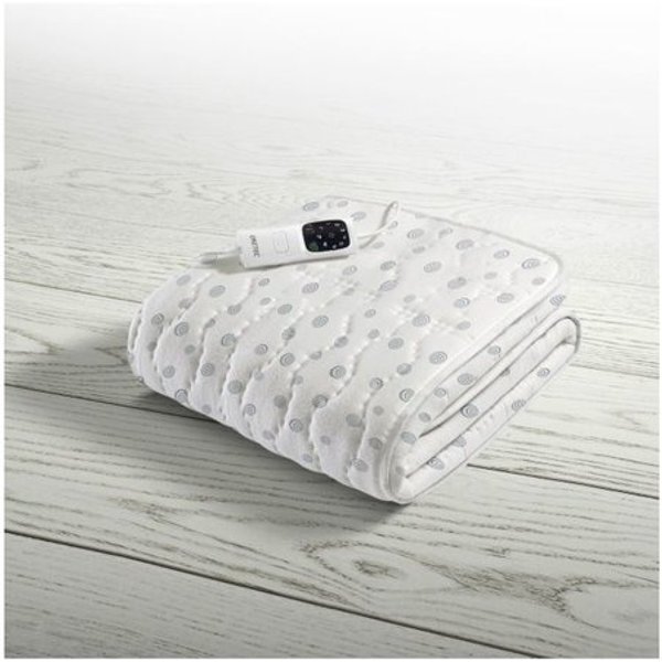 Imetec Scaldasonno Adapto Piazza E Mezza 150 X 120 Cm, Basso Consumo, Tecnologia Brevettata, Riscaldamento Rapido, Temperatura Personalizzata, 100 % Cotone, Made In Italy, Comando Con 6 Temperature-image