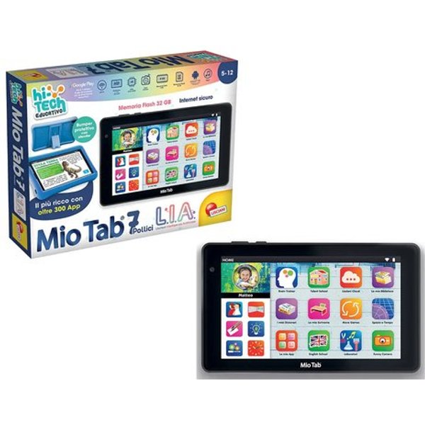 Tablet Lisciani 114214 HI Tech Mio Tab L.I.A. Black E Blue-image