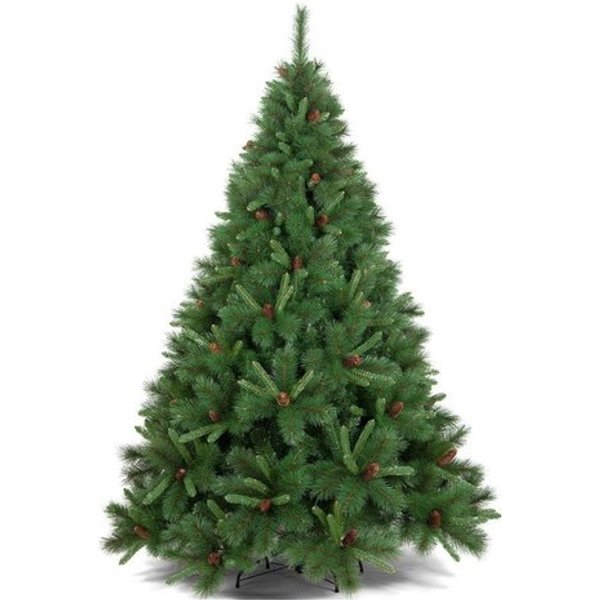 Albero Di Natale D. 1,39 X H. 2,1 M Con Pigne Tarvisio Verde-image