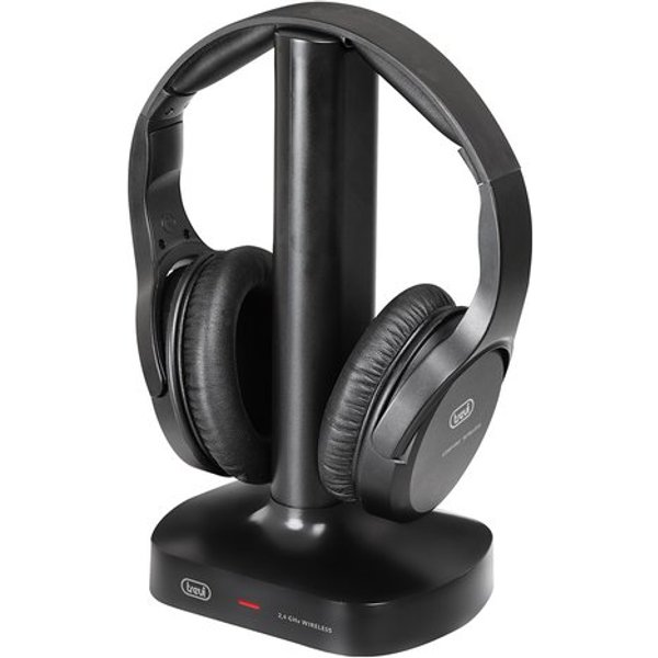 Trevi FRS 1480 R Cuffie Con Cavo E Senza Cavo A Padiglione Musica USB Tipo-C Base Di Ricarica Nero-image