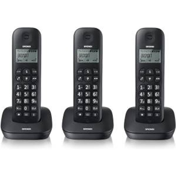 Brondi Gala Trio Telefono Dect Nero Identificatore Di Chiamata-image