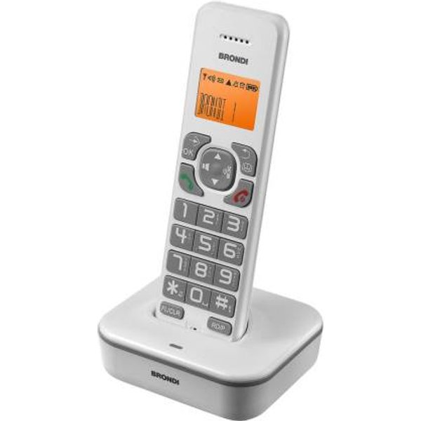 Telefono Cordless Brondi Bravo Star Bianco/Grigio-image