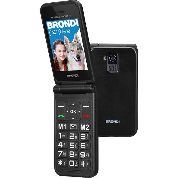 Brondi Amico Speciale 4G (Nero Metal) - Telefono Cellulare-image