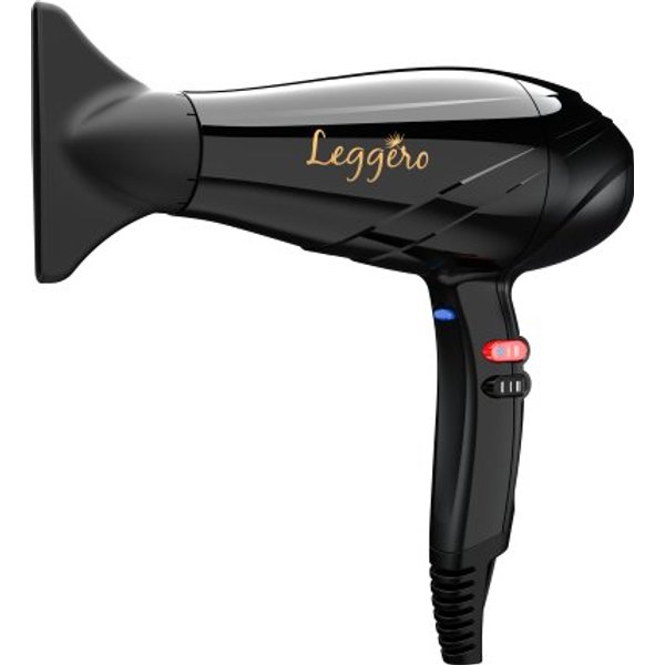 Ga.Ma Phon Leggero Gama, Made In Italy, Ultraleggero, Ergonomico, 2400W, Motore AC A Lunga Durata, 6 Combinazioni Di Temperatura E Velocità, Pulsante Aria Fredda, Include Una Bocchetta 9Mm, Cavo Lungo 3M-image