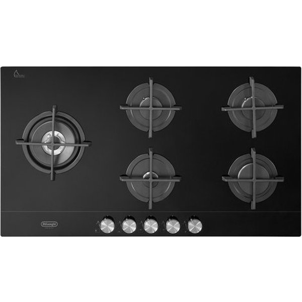 De’Longhi NSL 590D NCM Piano Cottura Nero Da Incasso 90 Cm Gas 5 Fornello(I)-image