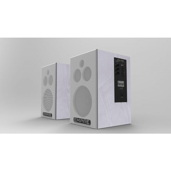 Speaker Empire HS290 290W 80-20K HZ RCA XLR Balanced White-image