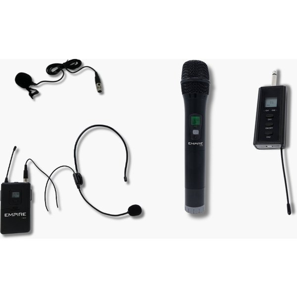 Empire Media KIT Ricevitore UHF + MIC ICE + MIC Neck-image