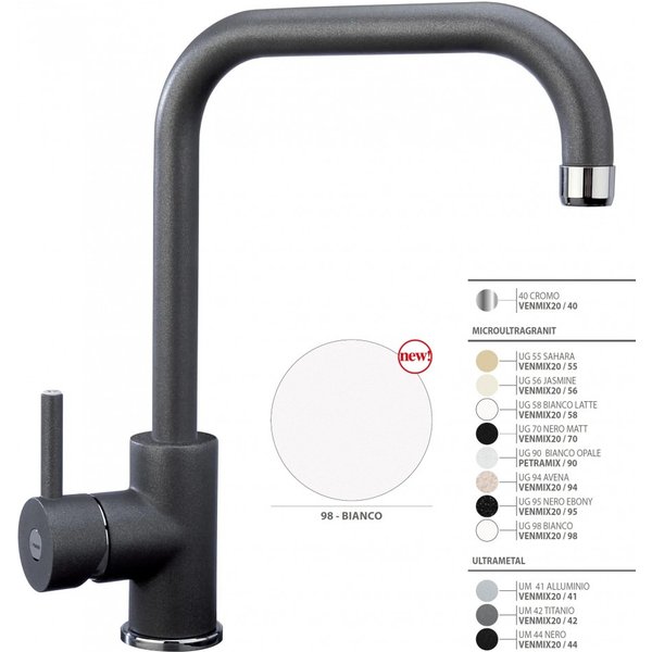Miscelatore Da Incasso Plados Ultragranit Bianco VENMIX20-98-image
