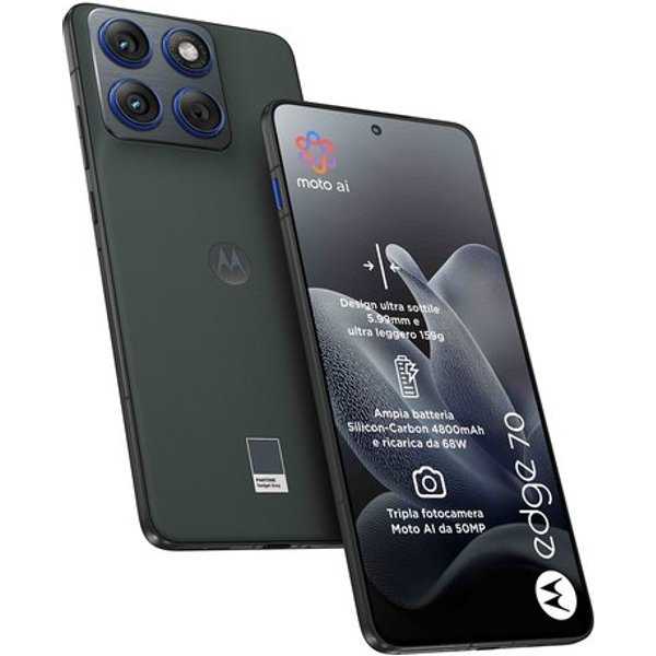 Motorola Edge 70 17 Cm (6.7") Doppia SIM Android 16.0 5G USB Tipo-C 12 GB 512 GB 4800 Mah Grigio-image