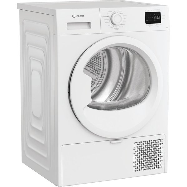 Indesit C YD 84D WW It, Capacità 8Kg, Classe C, Colore White, Dispay Digitale, Quickdry-image