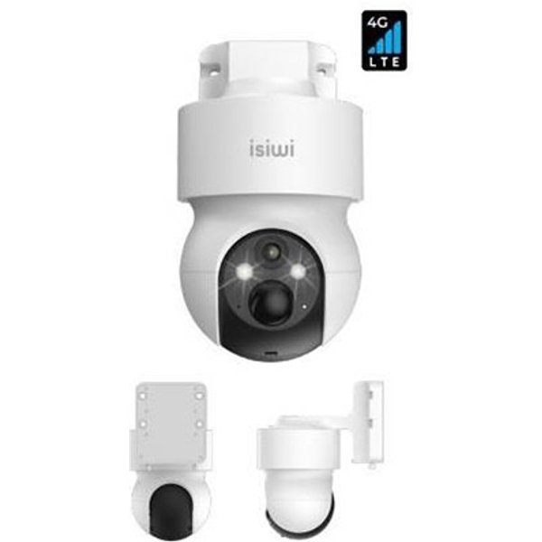 Isiwi Telecamera A Batteria 4G Redi+ 2K PT PER Esterno IR LED E Showcolor Audio Bidirezionale SD C-image