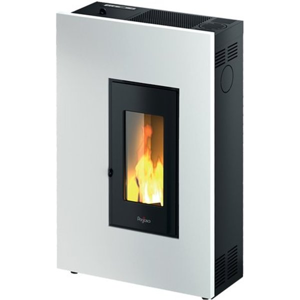 Stufa Pellet Pegaso 7020033 Madison 5 Slim Bianco-image