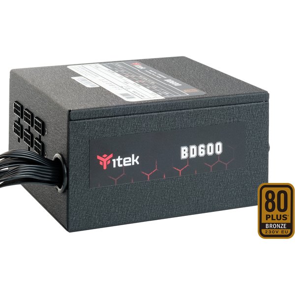 ITek BD600 Alimentatore Per Computer 600 W 24-Pin ATX ATX Nero-image