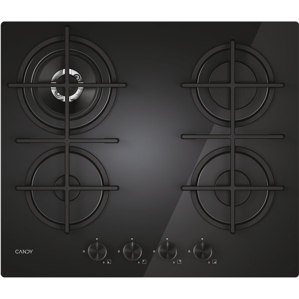 Candy Moderna CVG6BR4WTB Nero Da Incasso 60 Cm Gas 4 Fornello(I)-image
