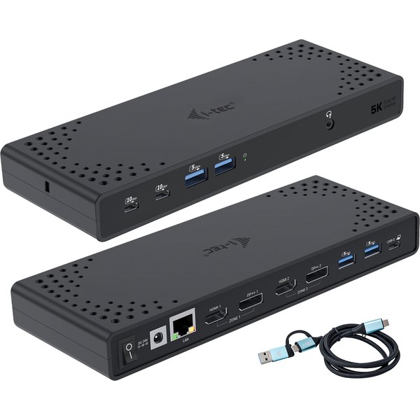 i-tec USB 3.0 / USB-C / Thunderbolt 3 Dual Display Docking Station Gen2 + Power Delivery 100W-image