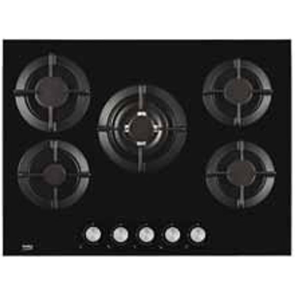 Beko HILW75222S Nero Da Incasso 75 Cm Gas 5 Fornello(I)-image