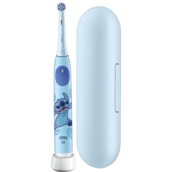 Oral-B Io Kids Disney Stitch With Travel Case Bambino Spazzolino Rotante Blu-image