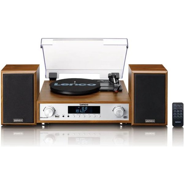 Giradischi Con Radio DAB E Diffusori Incorporati Lenco MC-160WD Colore Legno-image