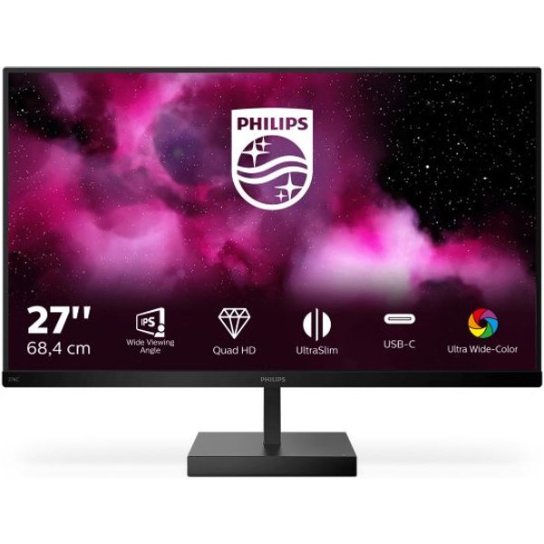 Philips C Line 276C8/00 Monitor PC 68,6 Cm (27") 2560 X 1440 Pixel Quad HD LCD Nero-image
