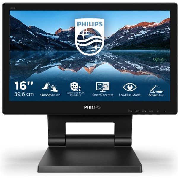 Philips 162B9T/00 Monitor PC 39,6 Cm (15.6") 1366 X 768 Pixel HD LCD Touch Screen Nero-image