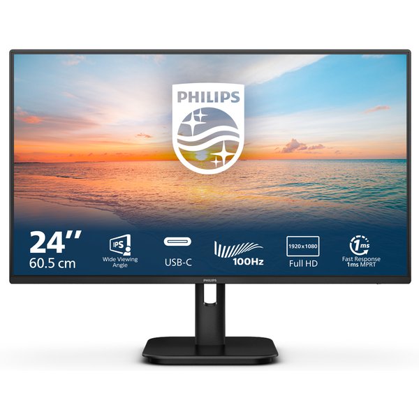 Philips Serie 1000 24E1N1300A/00 Monitor PC 60,5 Cm (23.8") 1920 X 1080 Pixel Full HD LCD Nero-image