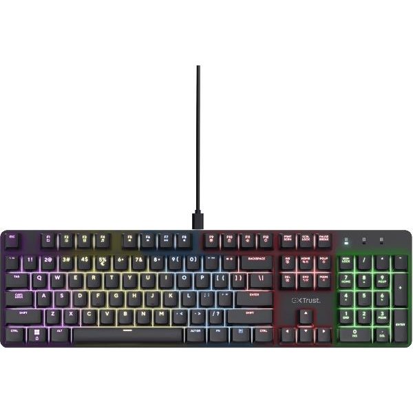 Trust GXT 871 Zora Tastiera Gaming USB Italiano Nero-image