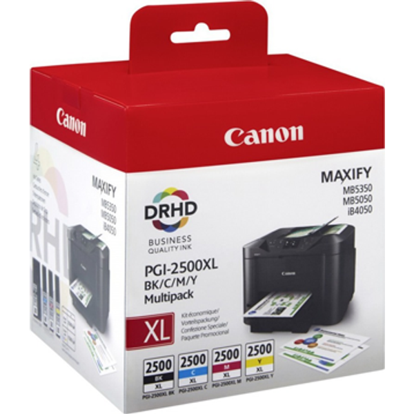 Canon Cartuccia D'inchiostro Multipack A Resa Elevata Bk/C/M/Y PGI-2500XL-image