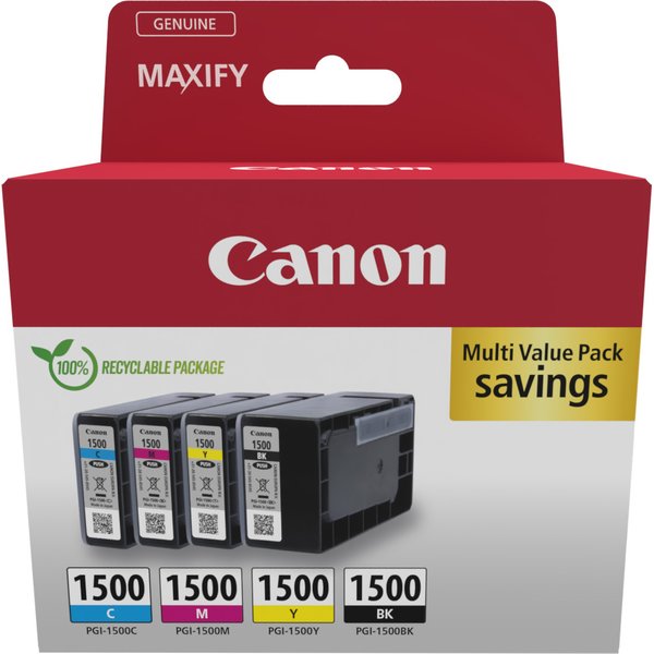 Canon 9218B006 Cartuccia D'inchiostro 4 Pz Originale Nero, Ciano, Magenta, Giallo-image