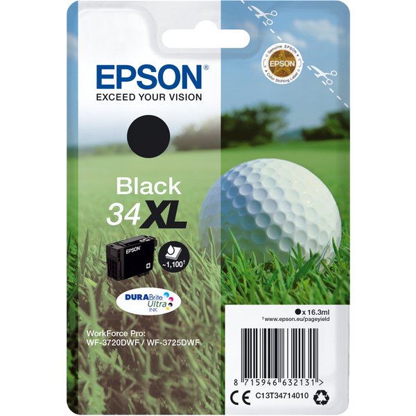 Epson Golf Ball Inchiostro Nero Singolo Durabrite Ultra Pallina Da Golf 34XL-image