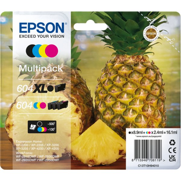 Epson Multipack 4-Colours 604 XL Black/Std. CMY-image