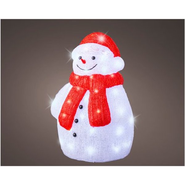 Decoro Kaemingk 491507 Lumineo Pupazzo Neve Acryl-image