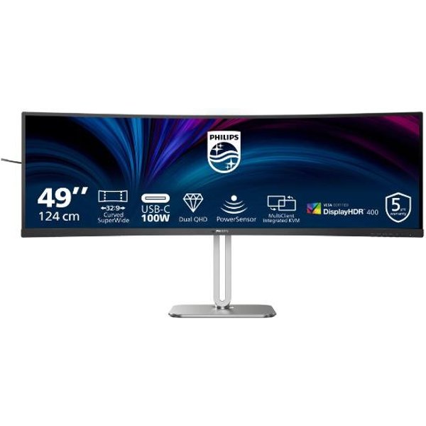Philips Serie 5000 49B2U5900C/00 Monitor PC 124 Cm (48.8") 5120 X 1440 Pixel Dual QHD LCD Nero-image