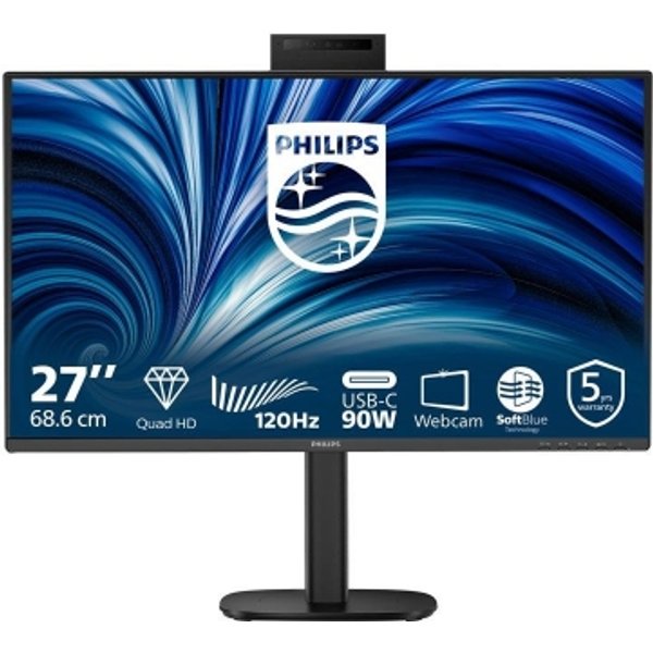 Philips Serie 3000 27B2U3601H/00 Monitor PC 68,6 Cm (27") 2560 X 1440 Pixel Quad HD LCD Nero-image