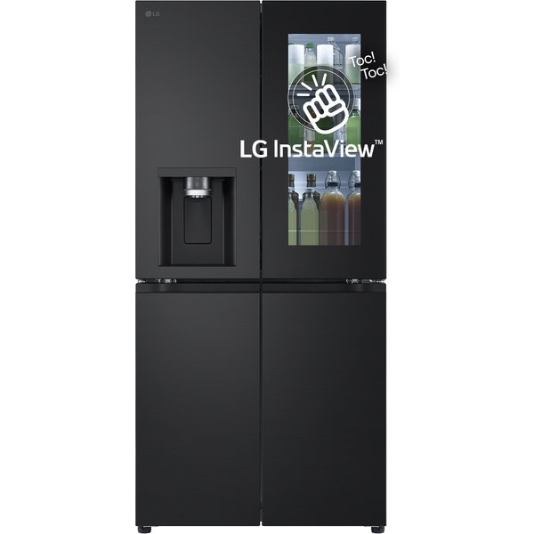 LG Instaview GMG860EPBE Frigorifero Multidoor Slim , Classe E, 508L, Wi-Fi, Uvnano, Nero-image