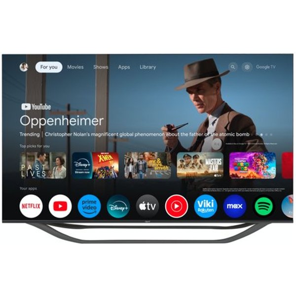 TV LED 55 Qbell 4K QT55UGF9B Smart TV Google Italia Black-image