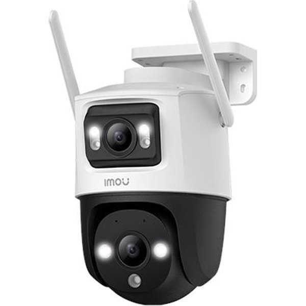 Imou Crusier Dual 10MP (5MP+5MP) Telecamera Wi-Fi Esterno Doppio Obiettivo, 360°PTZ Videocamera Sorveglianza Esterno Con Visione Notturna A Colori, Rilevamento Umano/Veicoli, IP66, Tracciamento Intelligente, 2,4Ghz-image