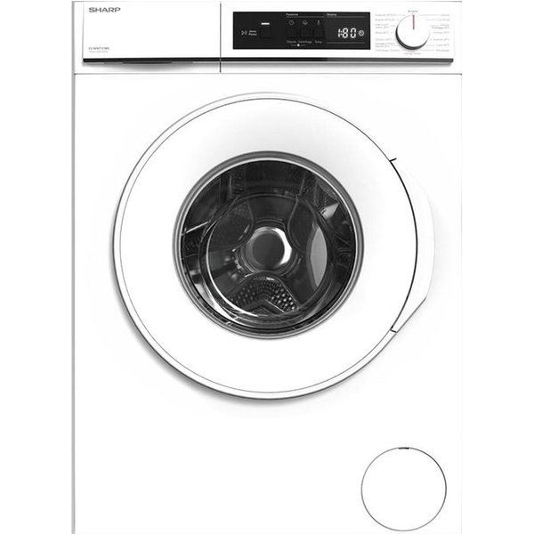 Sharp ES-NFA7121WD Lavatrice Caricamento Frontale 7 Kg 1000 Giri/Min Bianco-image