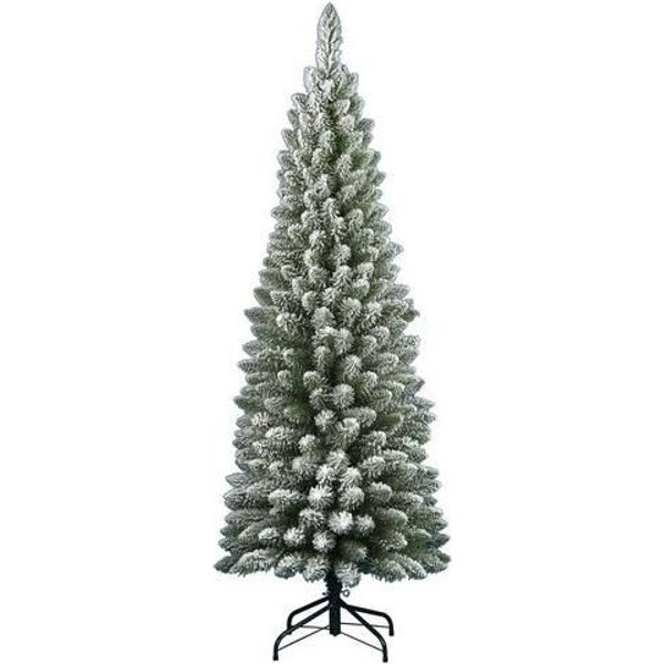 Albero Di Natale D. 45 X H. 120 Cm Falcade Verde Innevato-image
