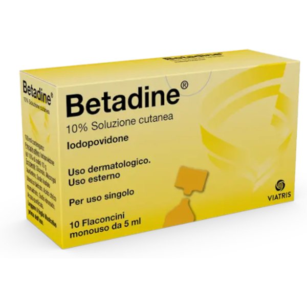 Betadine Soluzione Cutanea 10 Flaconcini Monouso 5Ml-image